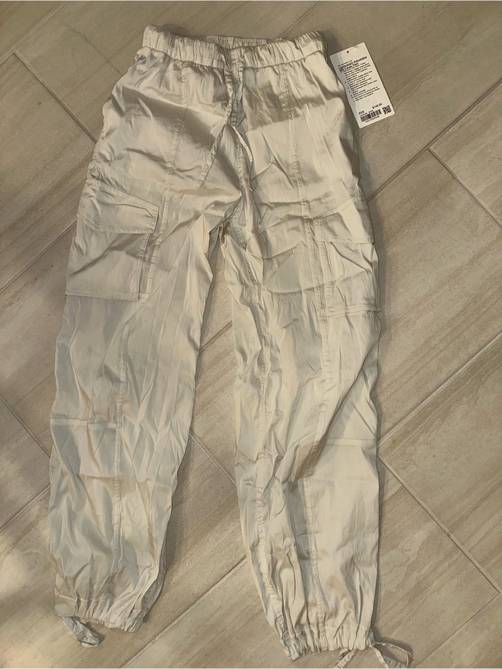 lululemon athletica Light Beige Cargo Track Pants